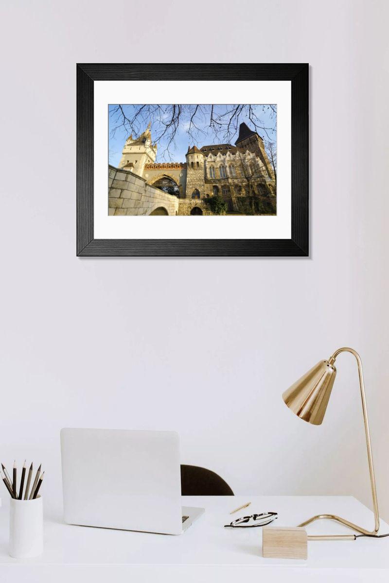Shown hanging in a room: Modern 14"x12" (36x31cm)