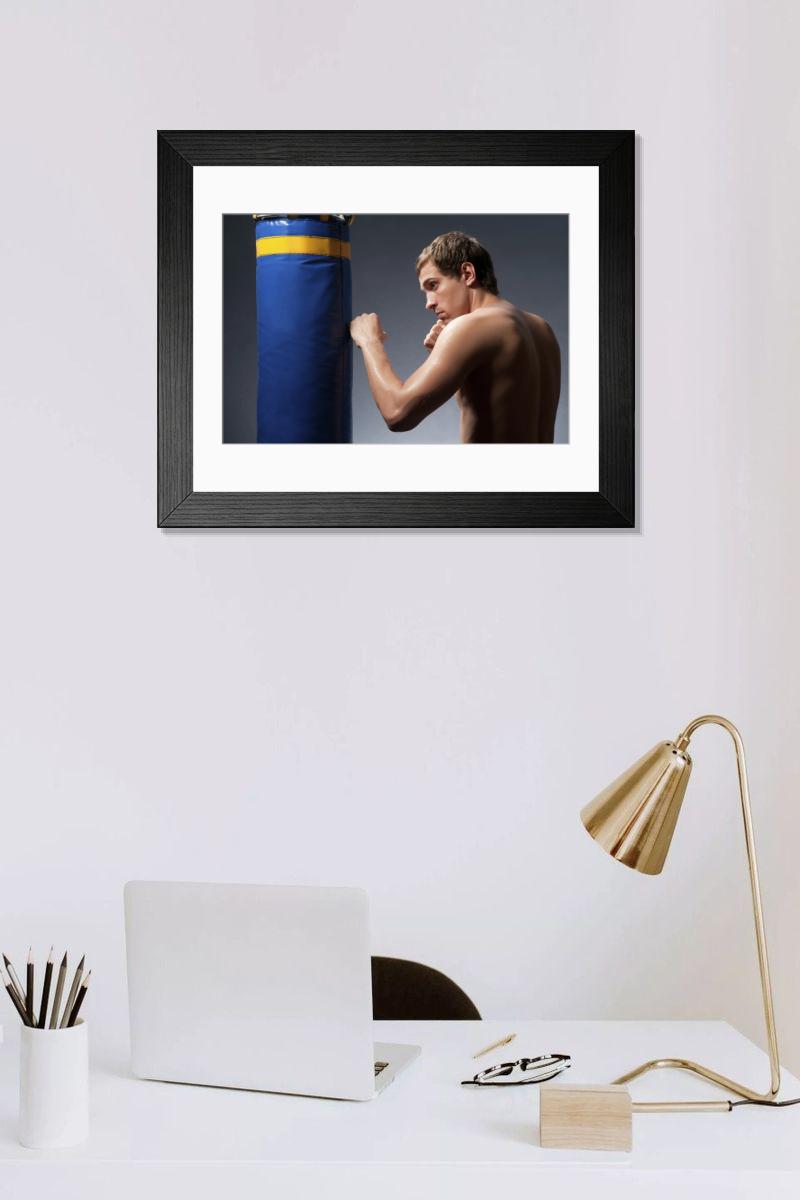 Shown hanging in a room: Modern 14"x12" (36x31cm)
