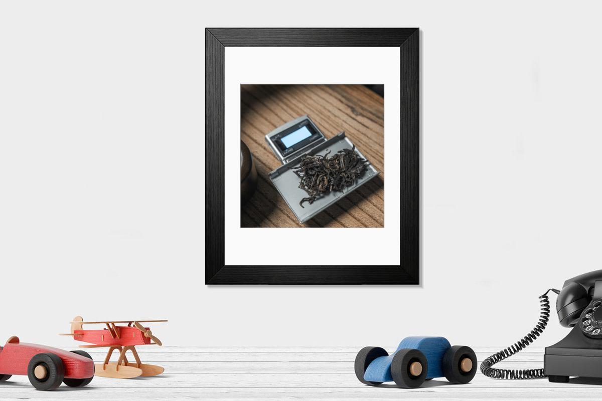 Shown hanging in a room: Modern 14"x12" (36x31cm)