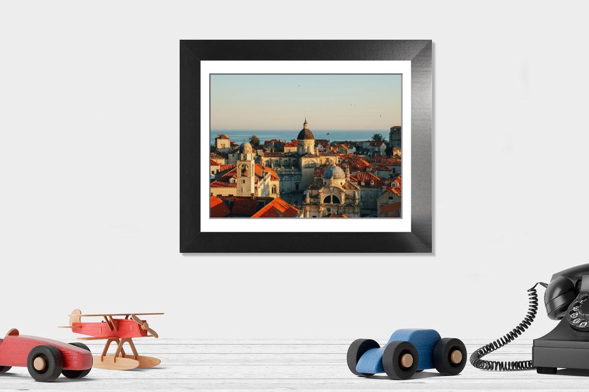 Shown hanging in a room: Modern 12"x10"