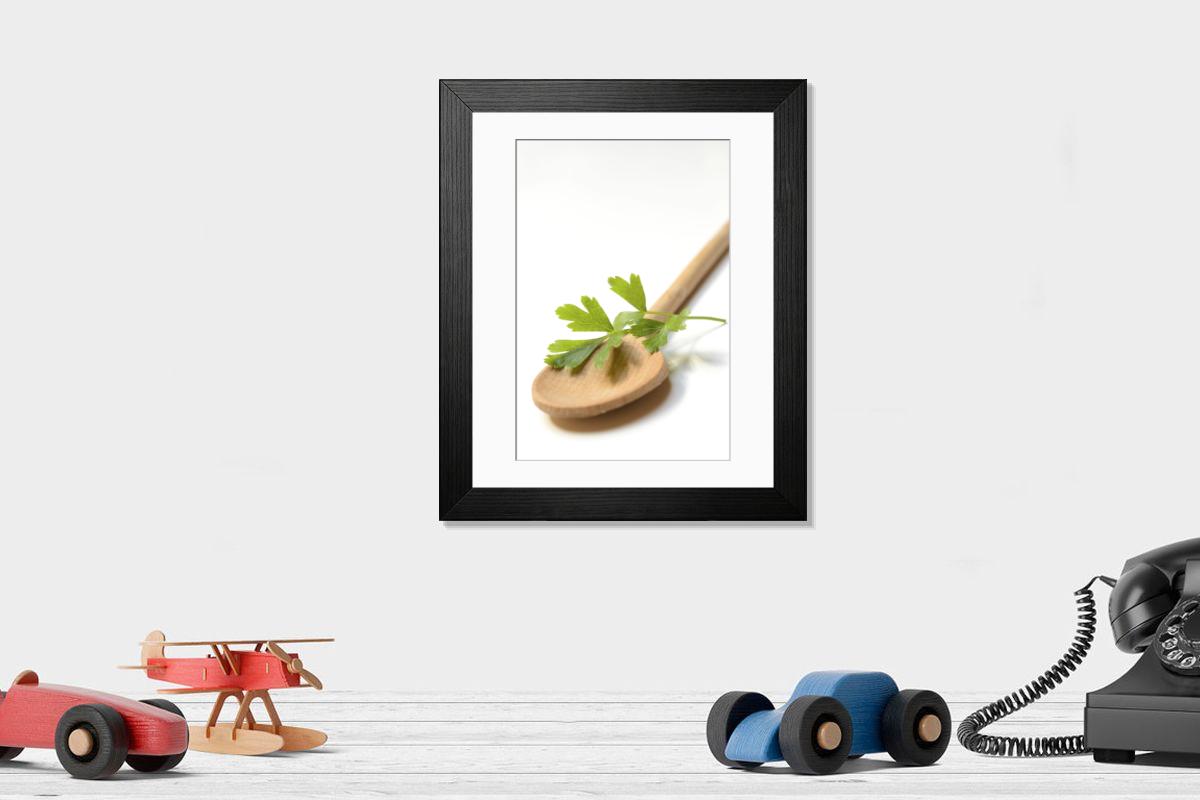 Shown hanging in a room: Modern 14"x12" (36x31cm)