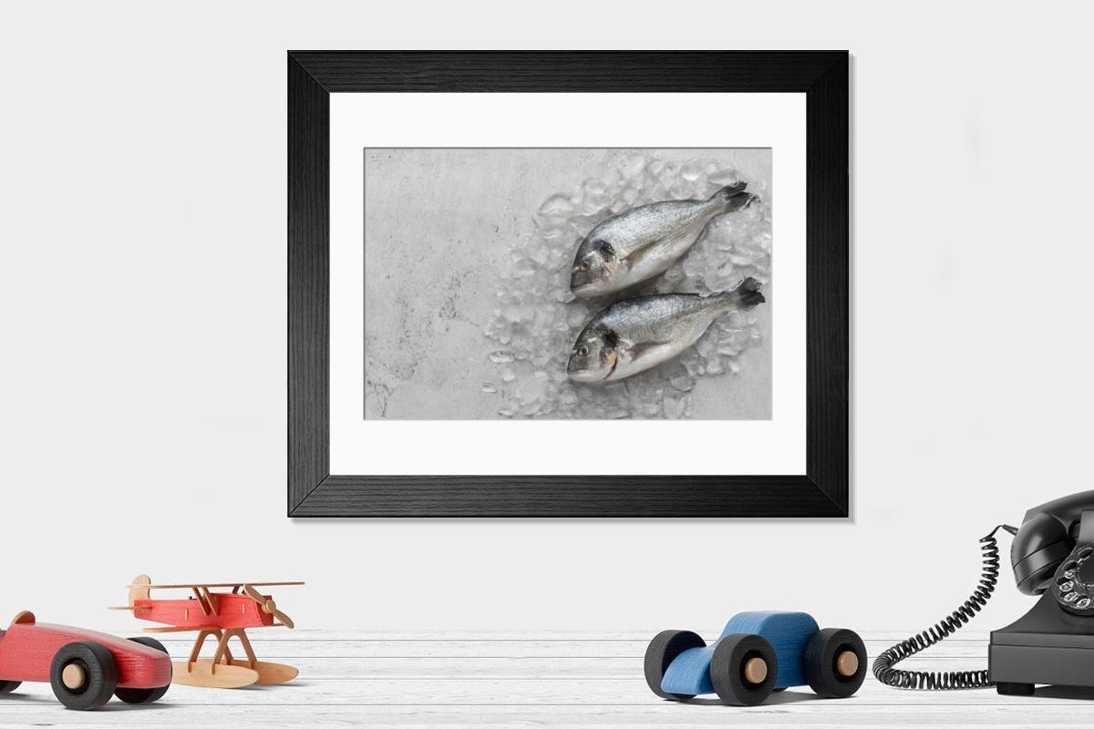 Shown hanging in a room: Modern 14"x12" (36x31cm)