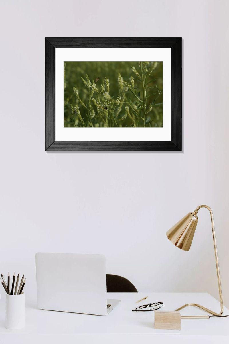 Shown hanging in a room: Modern 14"x12" (36x31cm)