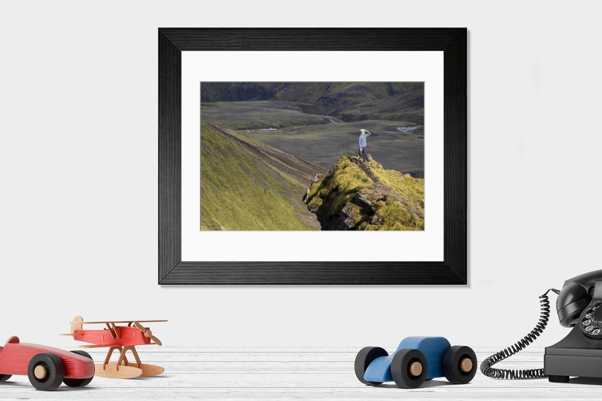 Shown hanging in a room: Modern 14"x12" (36x31cm)