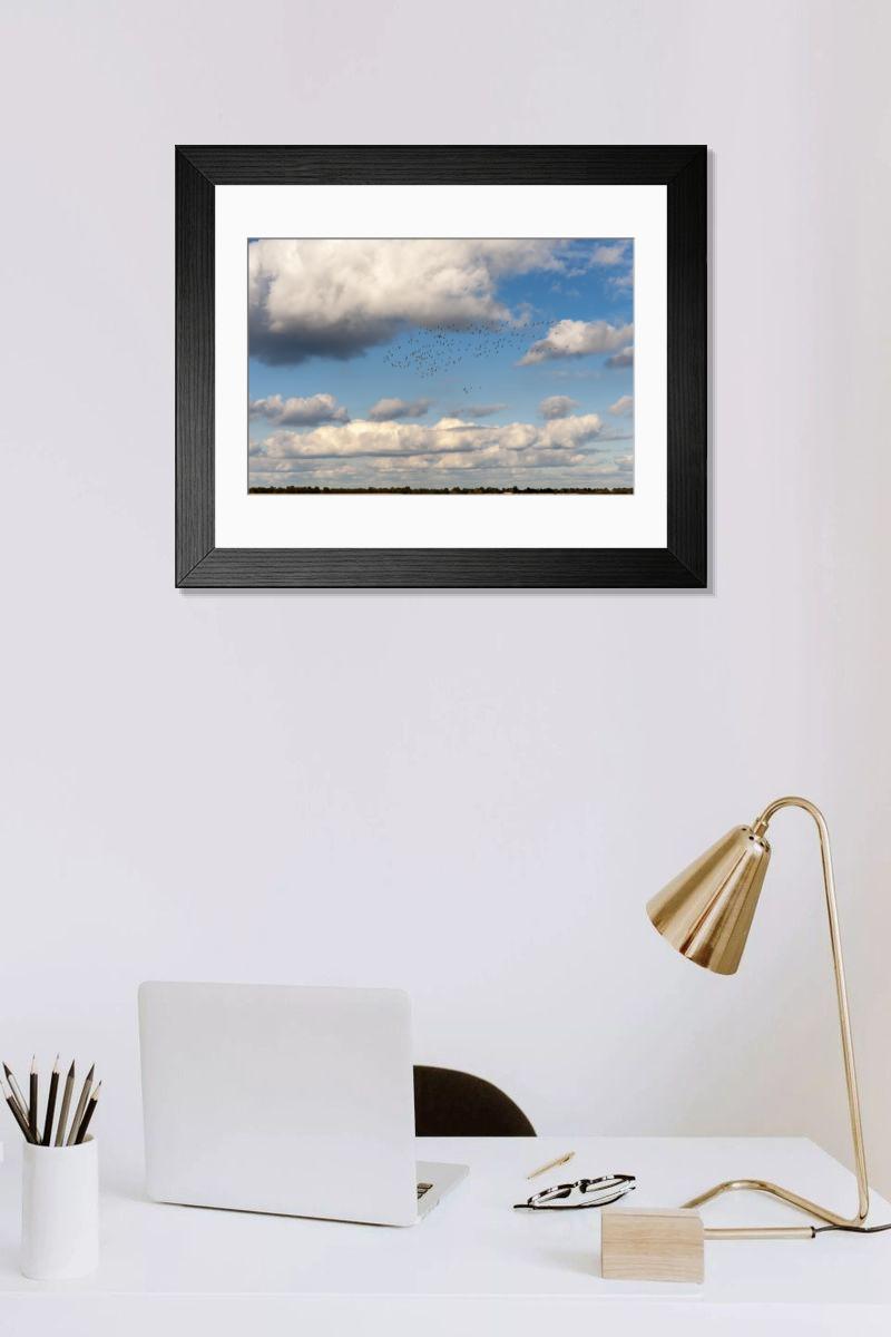 Shown hanging in a room: Modern 14"x12" (36x31cm)