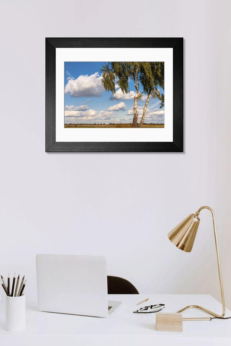 Shown hanging in a room: Modern 14"x12" (36x31cm)
