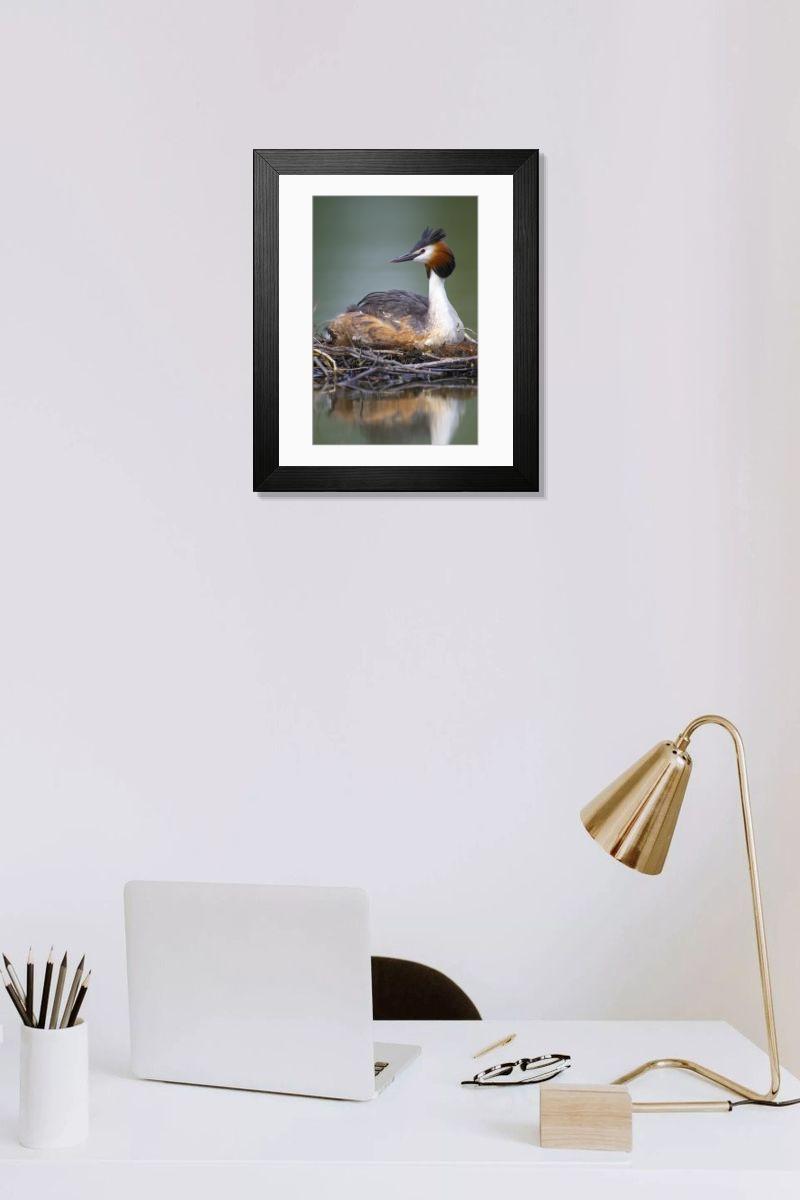Shown hanging in a room: Modern 14"x12" (36x31cm)