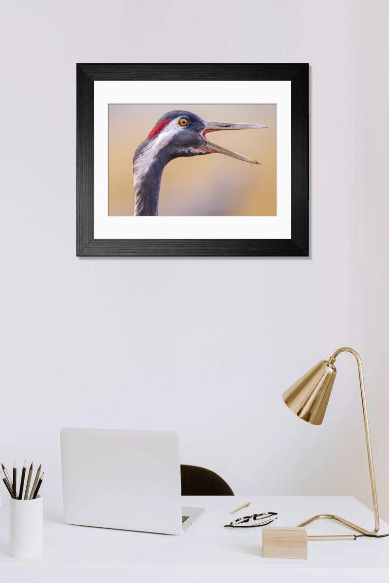 Shown hanging in a room: Modern 14"x12" (36x31cm)