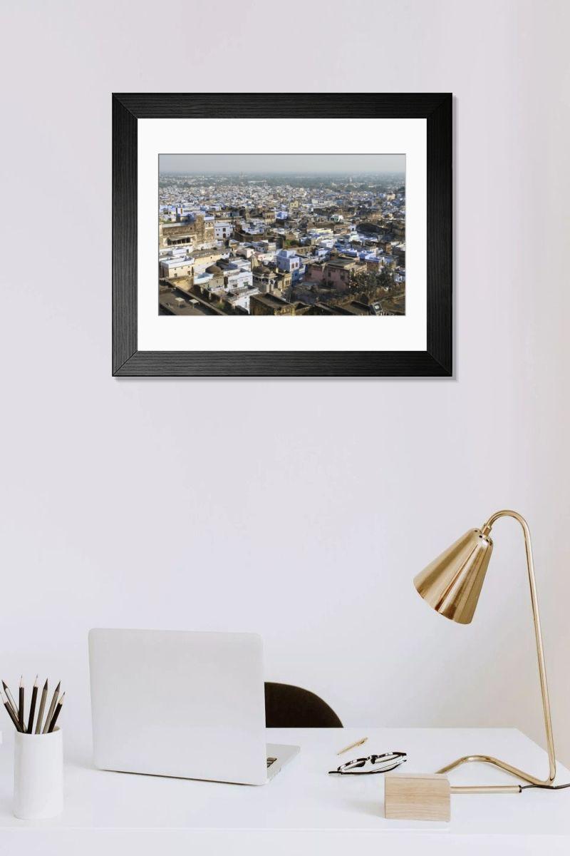 Shown hanging in a room: Modern 14"x12" (36x31cm)