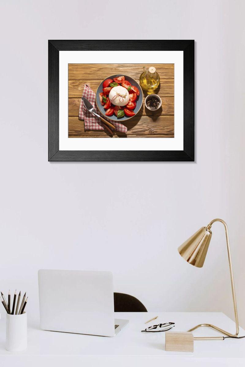 Shown hanging in a room: Modern 14"x12" (36x31cm)