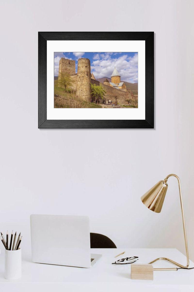 Shown hanging in a room: Modern 14"x12" (36x31cm)