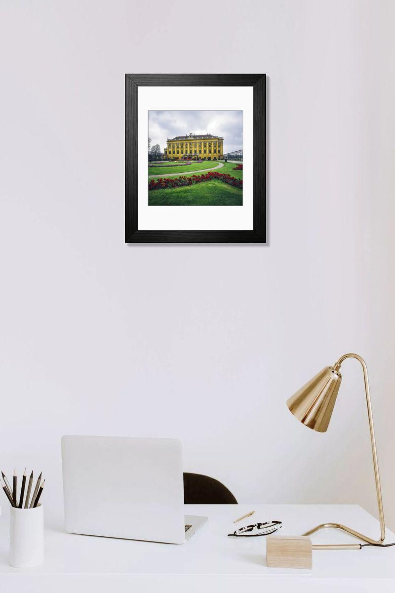 Shown hanging in a room: Modern 14"x12" (36x31cm)