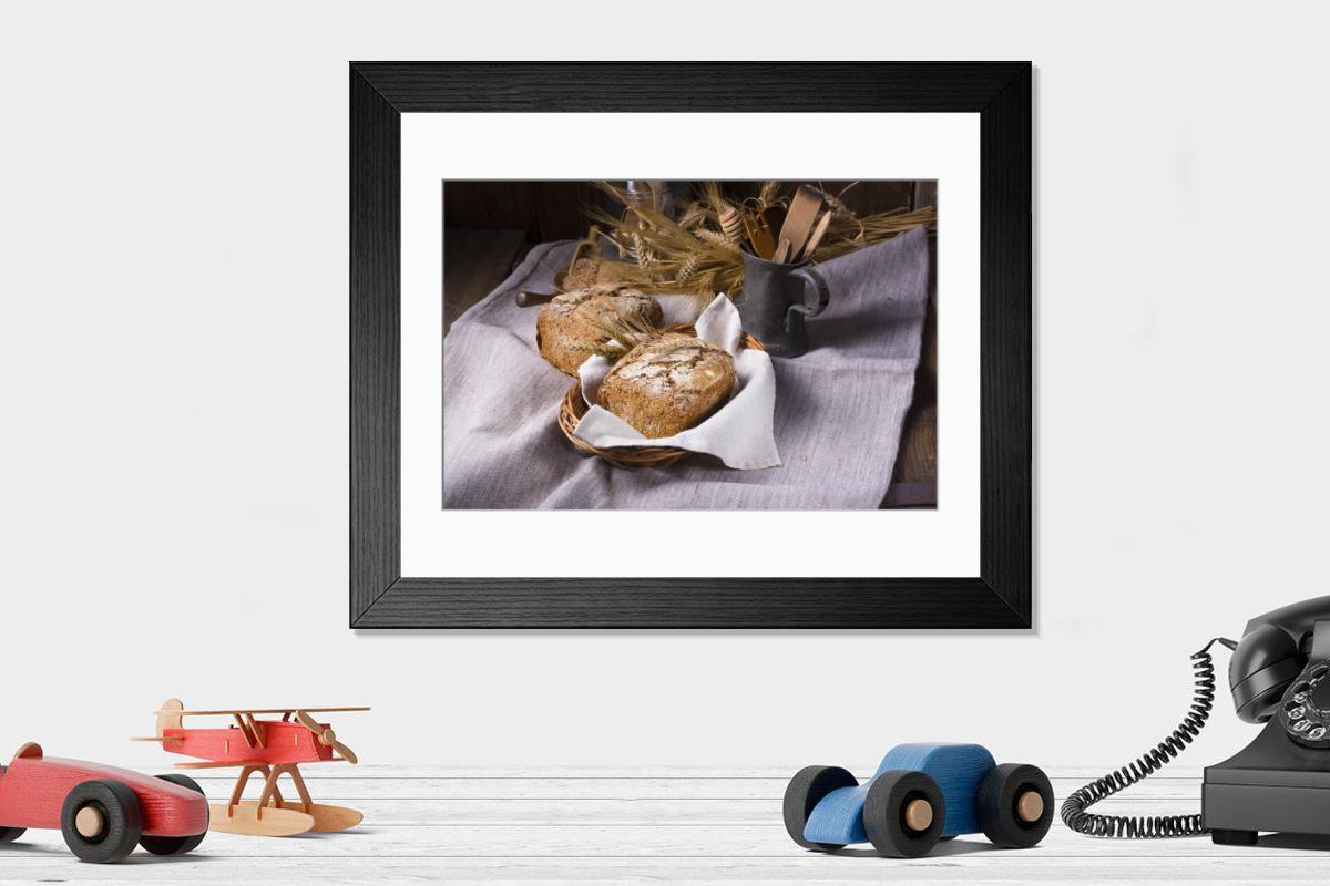 Shown hanging in a room: Modern 14"x12" (36x31cm)