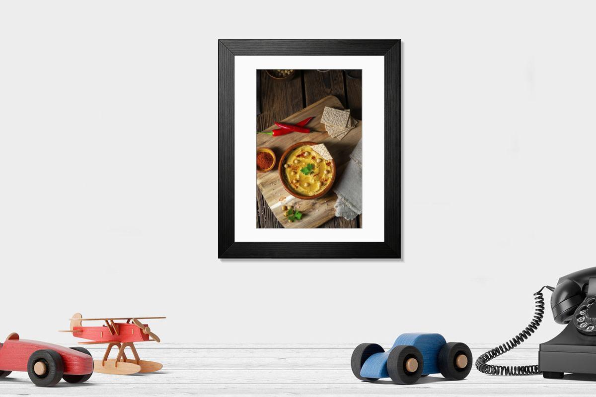 Shown hanging in a room: Modern 14"x12" (36x31cm)