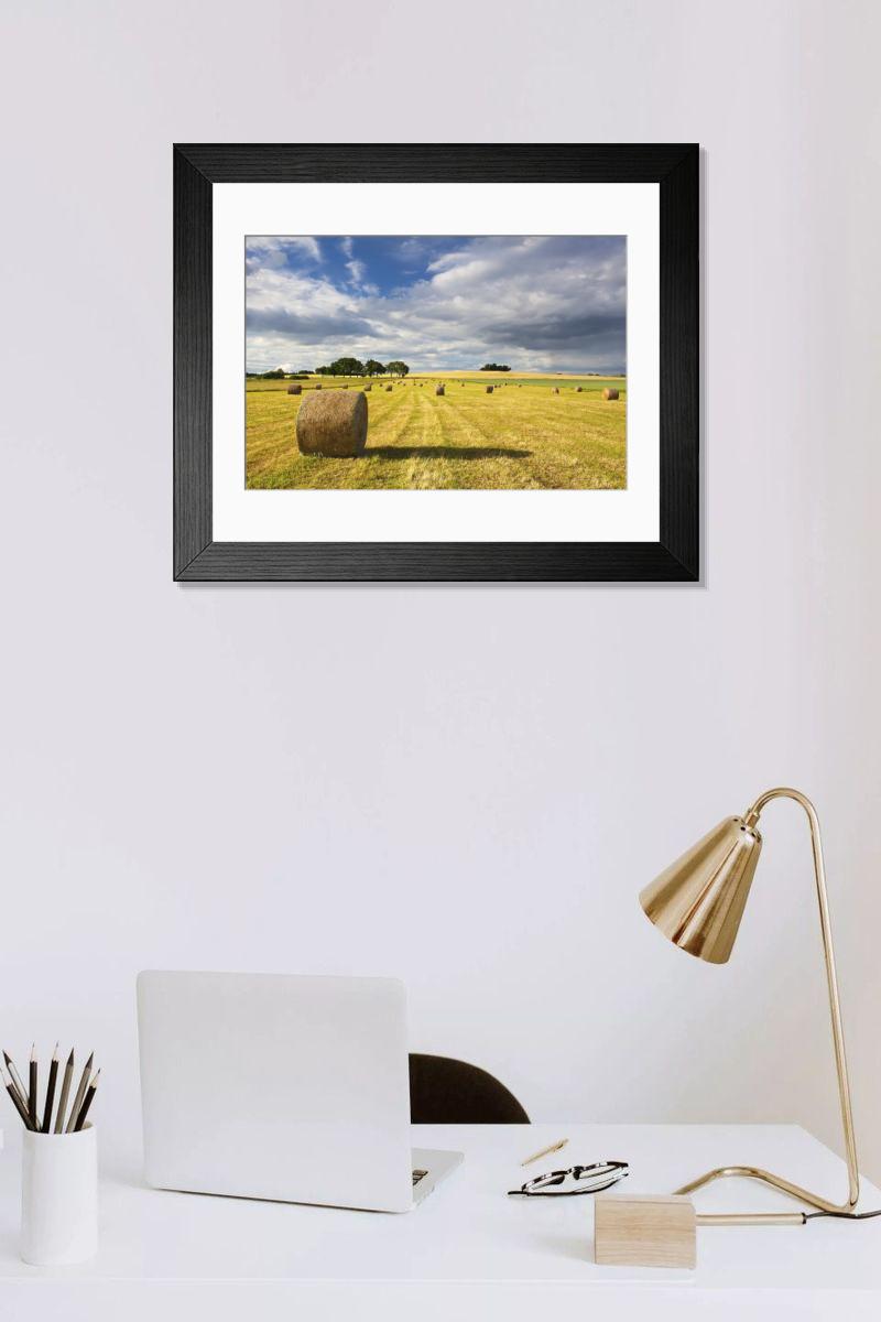 Shown hanging in a room: Modern 14"x12" (36x31cm)