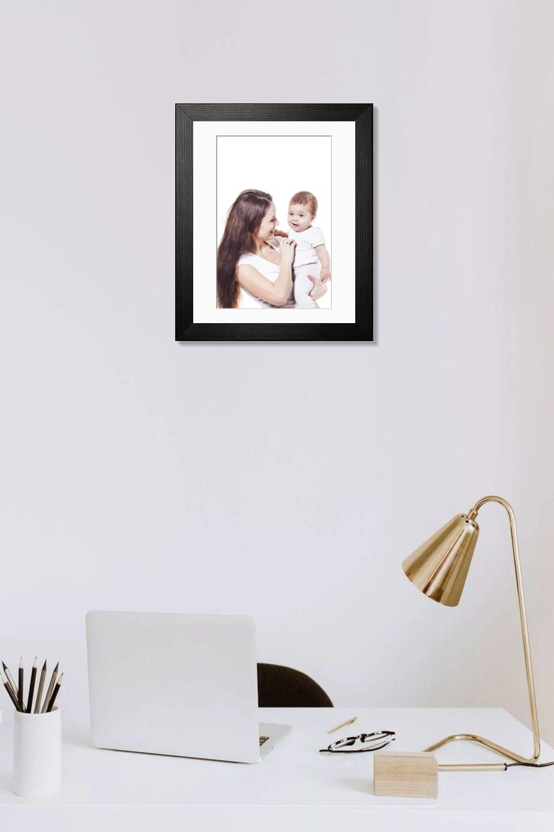 Shown hanging in a room: Modern 14"x12" (36x31cm)