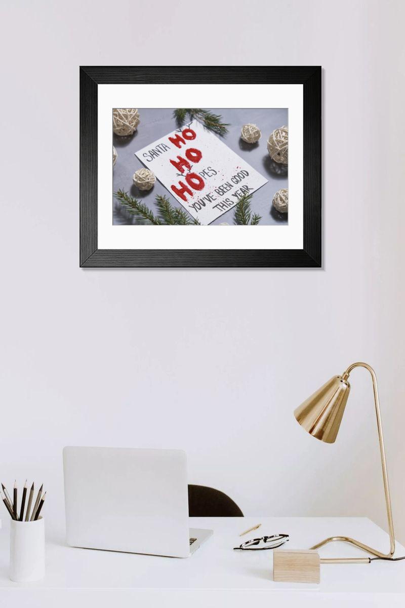 Shown hanging in a room: Modern 14"x12" (36x31cm)