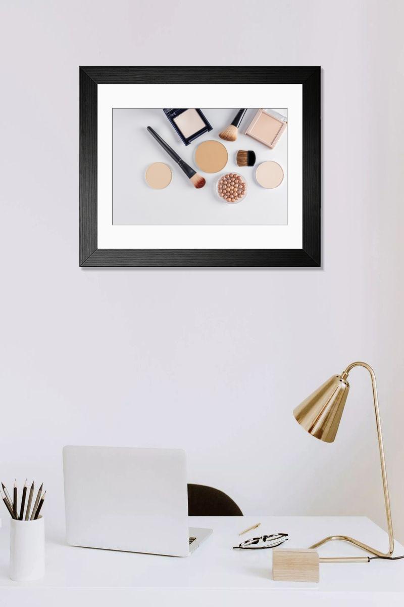 Shown hanging in a room: Modern 14"x12" (36x31cm)