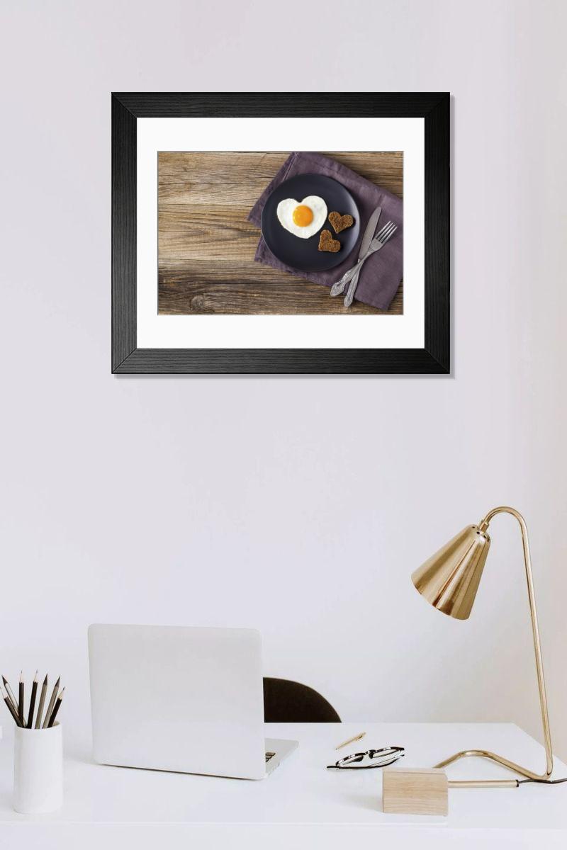 Shown hanging in a room: Modern 14"x12" (36x31cm)