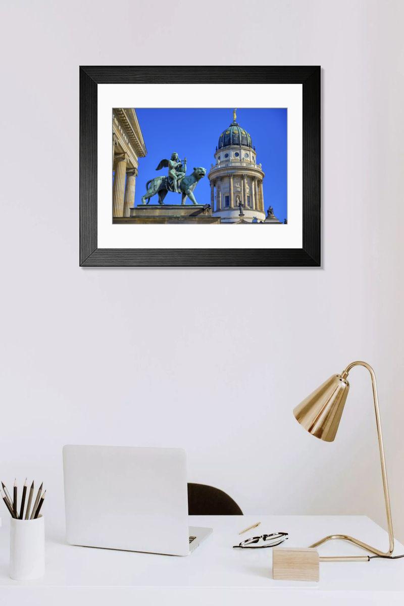 Shown hanging in a room: Modern 14"x12" (36x31cm)