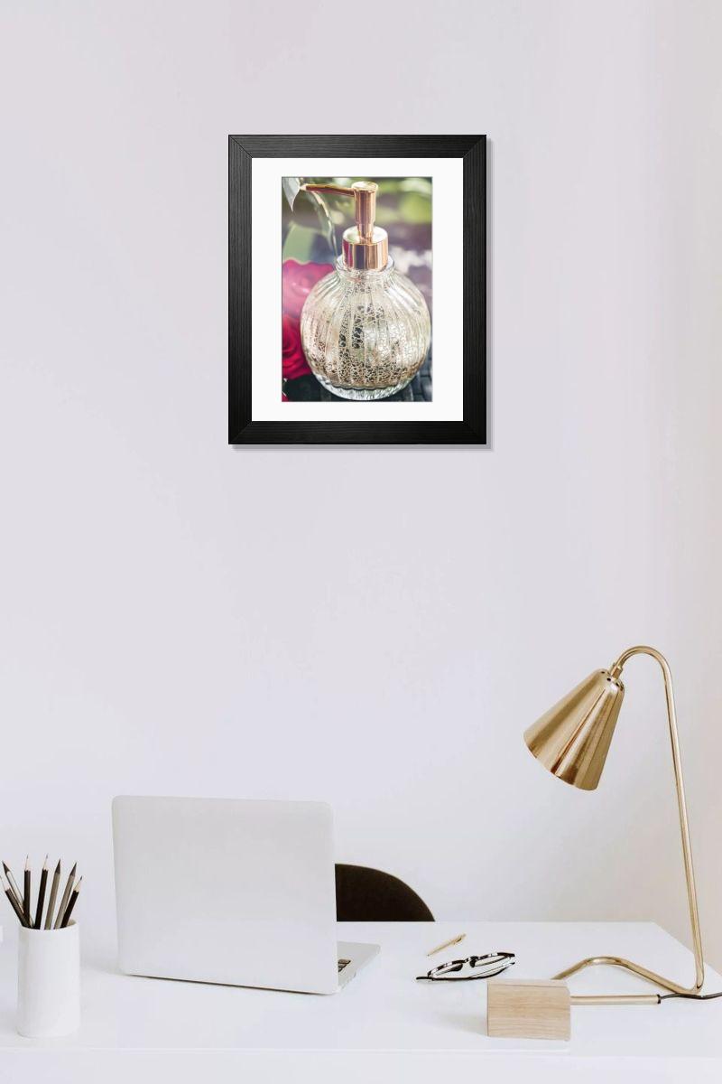 Shown hanging in a room: Modern 14"x12" (36x31cm)