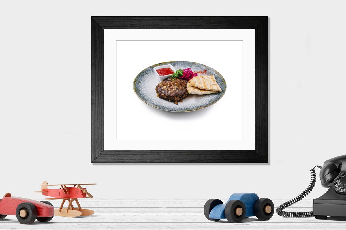 Shown hanging in a room: Modern 14"x12" (36x31cm)