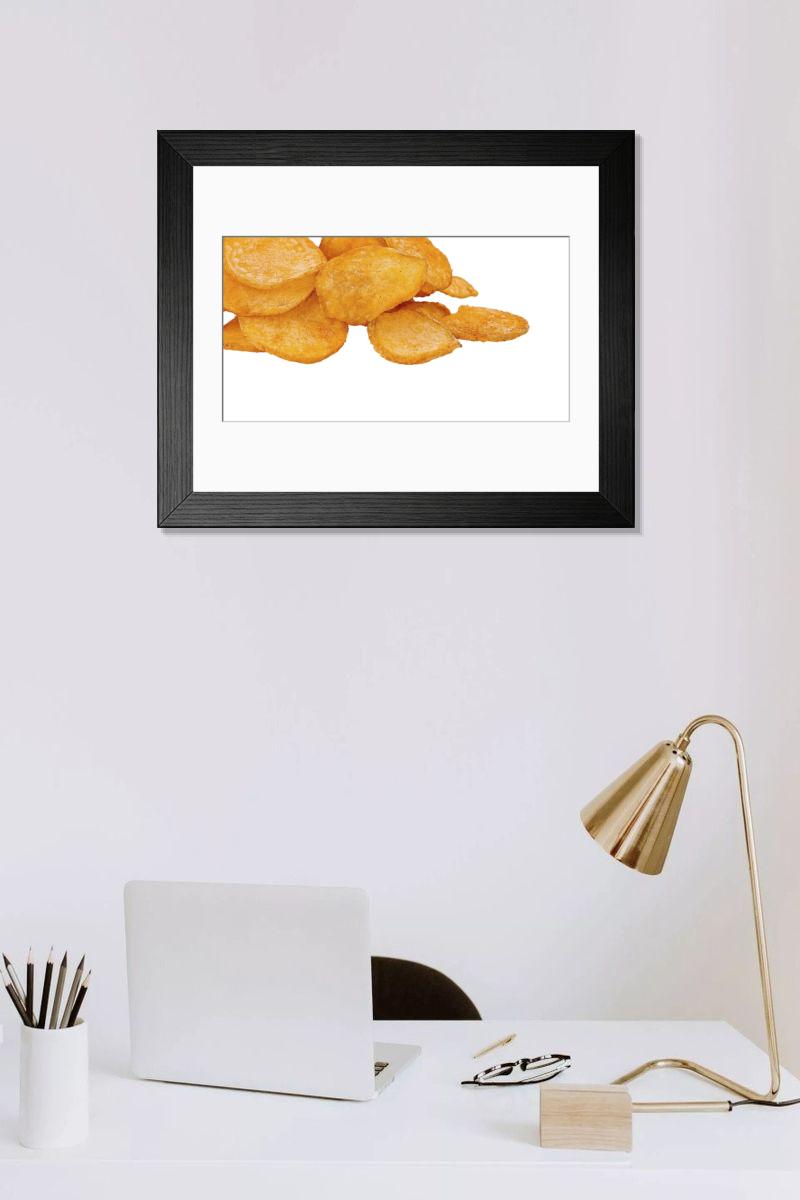 Shown hanging in a room: Modern 14"x12" (36x31cm)