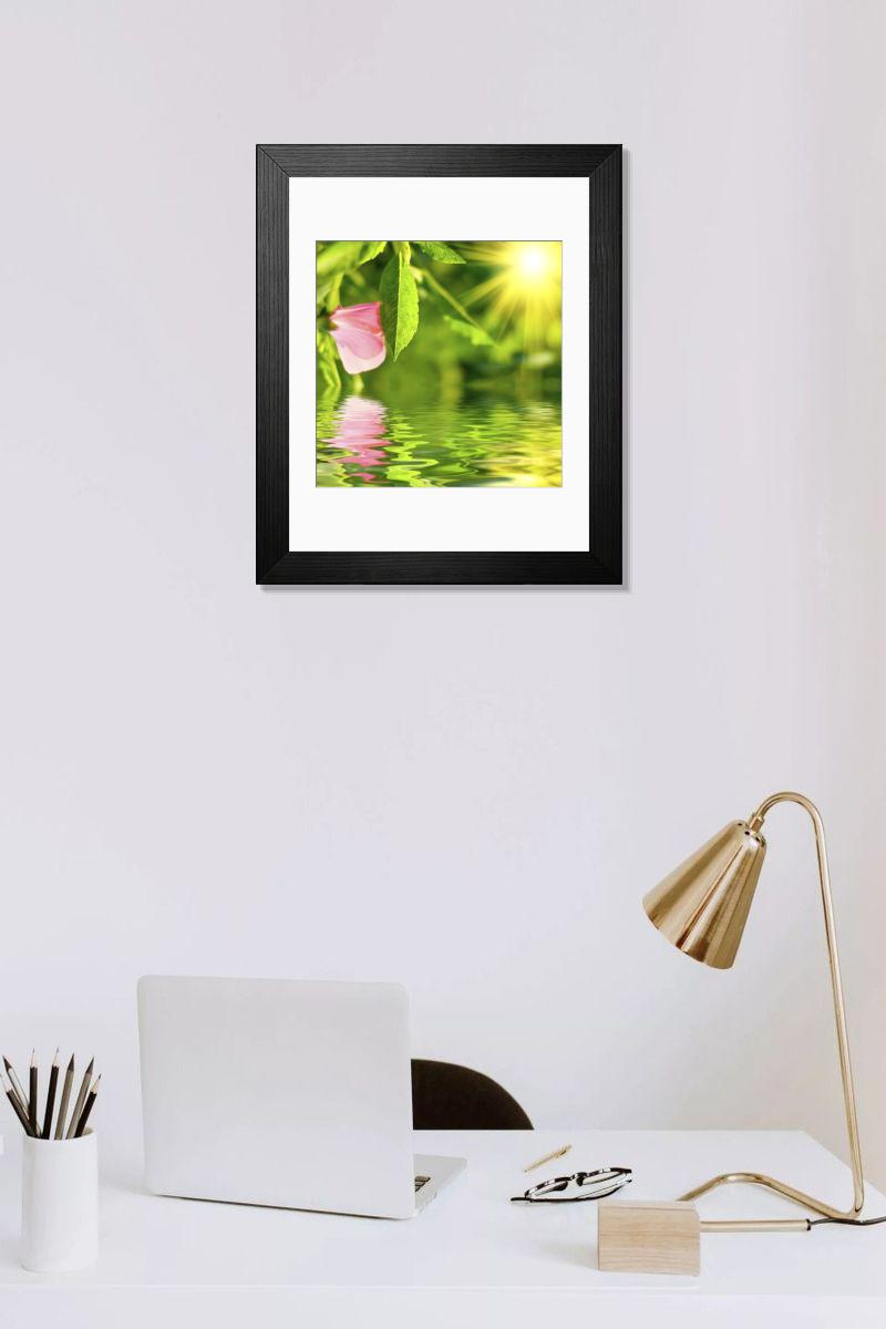 Shown hanging in a room: Modern 14"x12" (36x31cm)