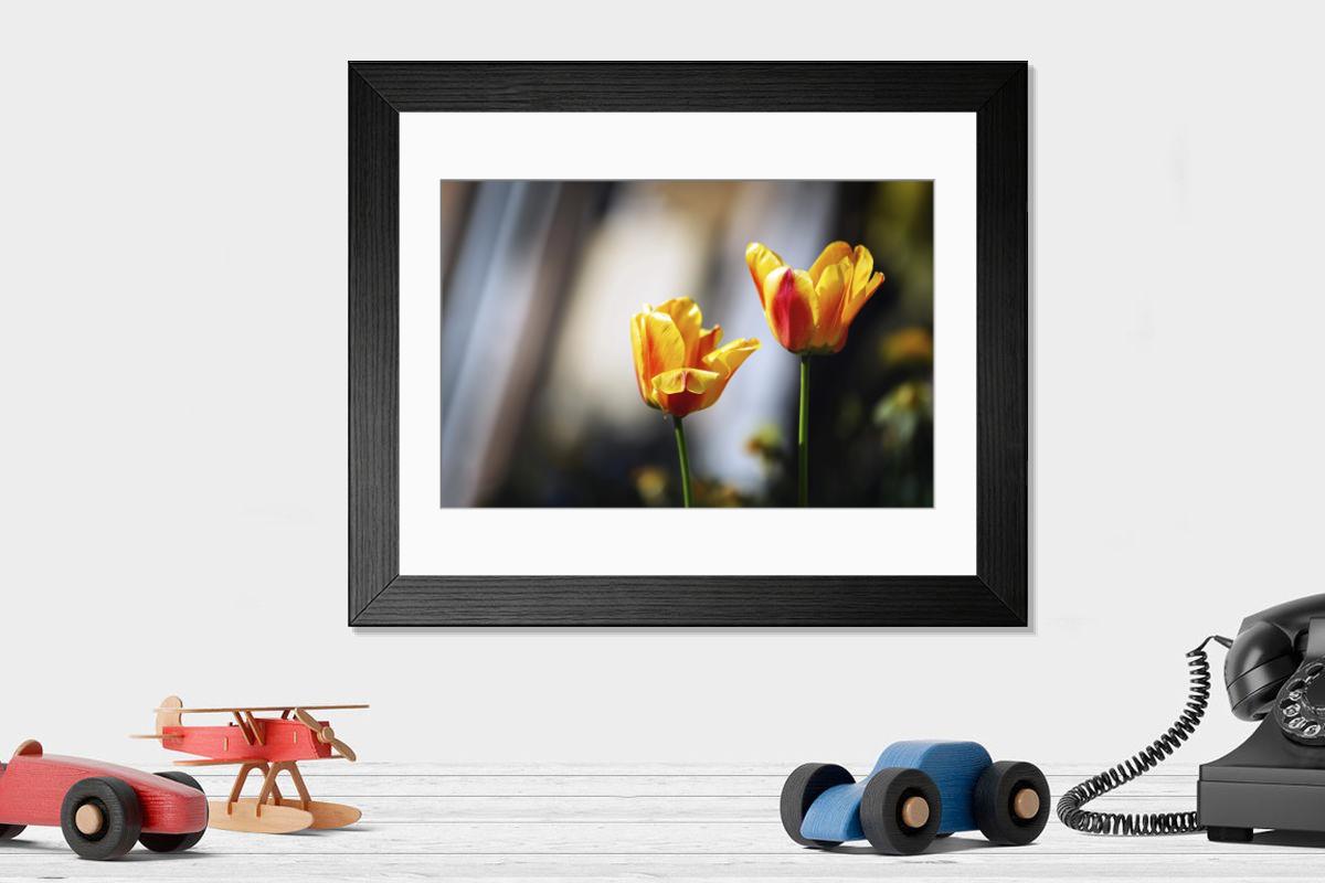 Shown hanging in a room: Modern 14"x12" (36x31cm)