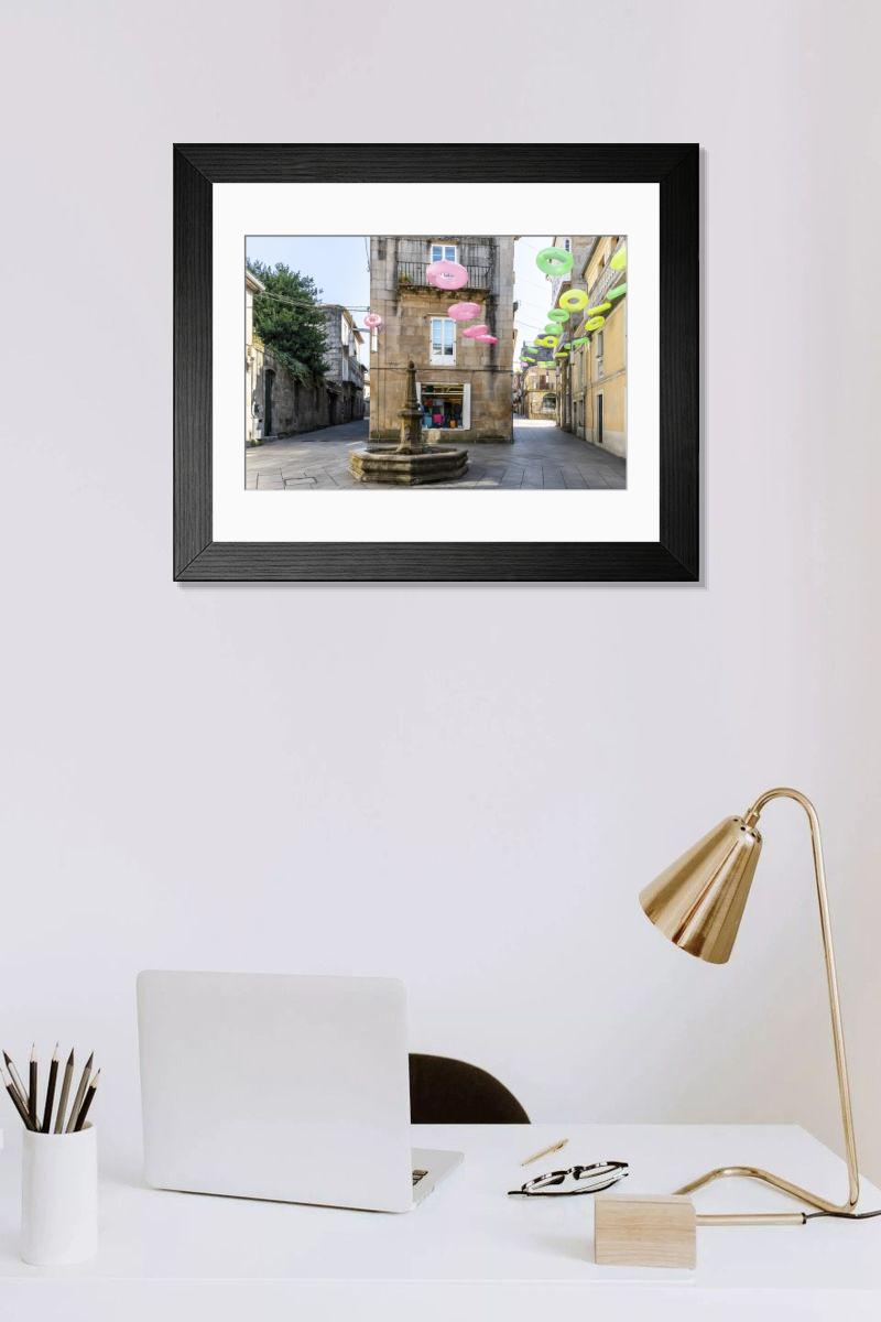 Shown hanging in a room: Modern 14"x12" (36x31cm)