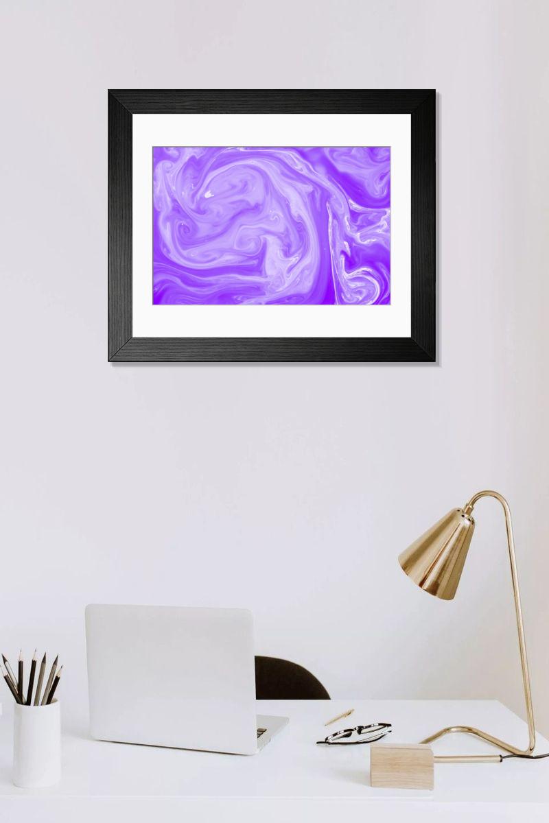 Shown hanging in a room: Modern 14"x12" (36x31cm)
