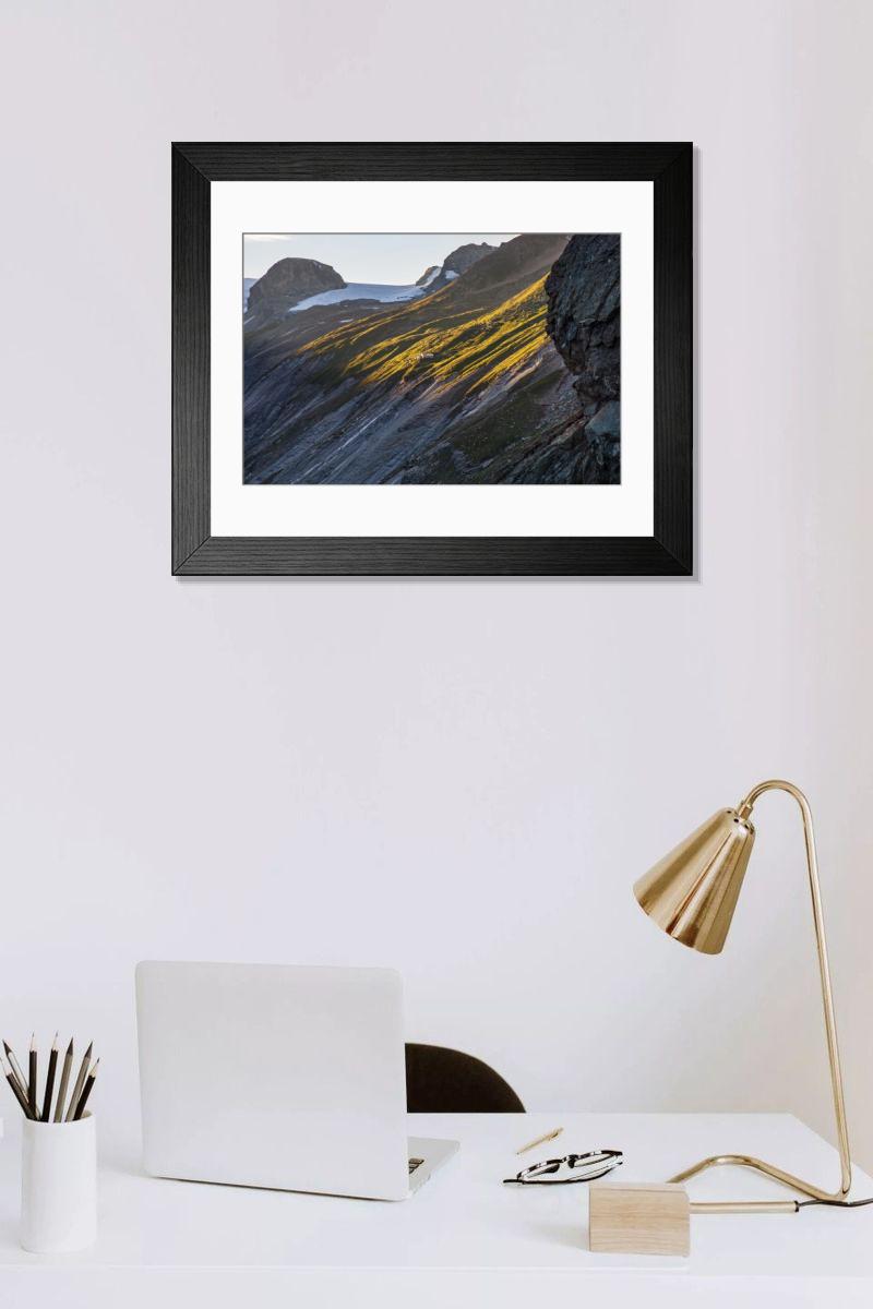 Shown hanging in a room: Modern 14"x12" (36x31cm)