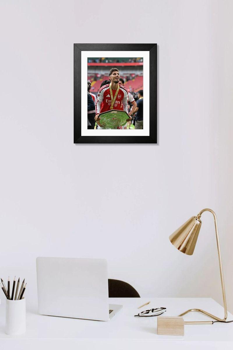 Shown hanging in a room: Modern 14"x12" (36x31cm)