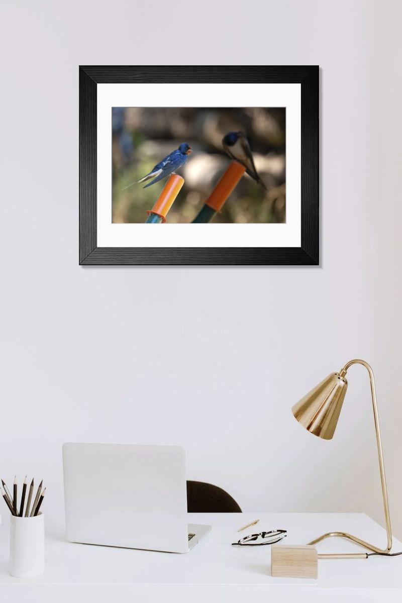 Shown hanging in a room: Modern 14"x12" (36x31cm)