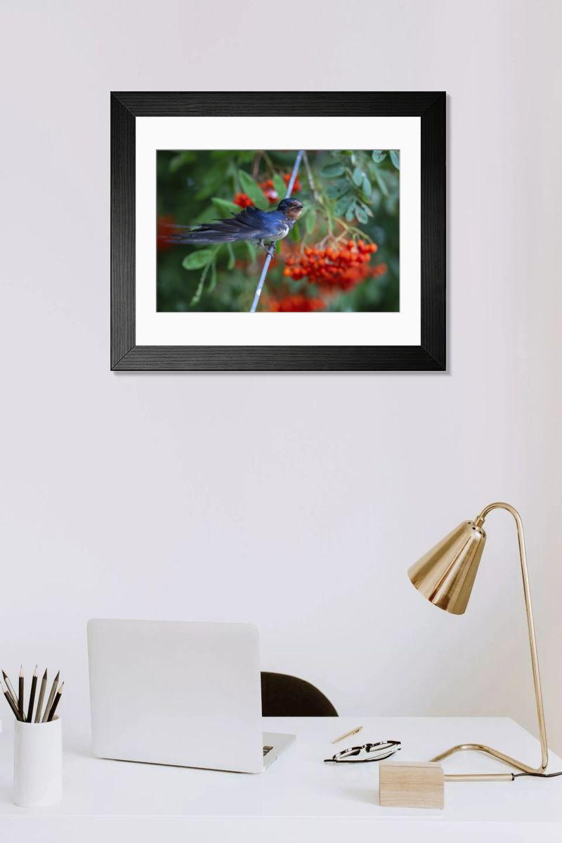 Shown hanging in a room: Modern 14"x12" (36x31cm)