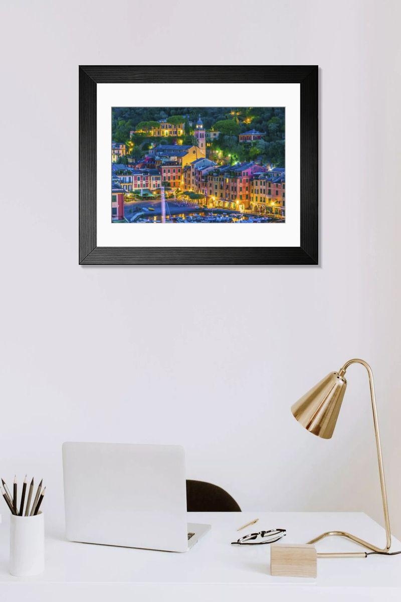 Shown hanging in a room: Modern 14"x12" (36x31cm)
