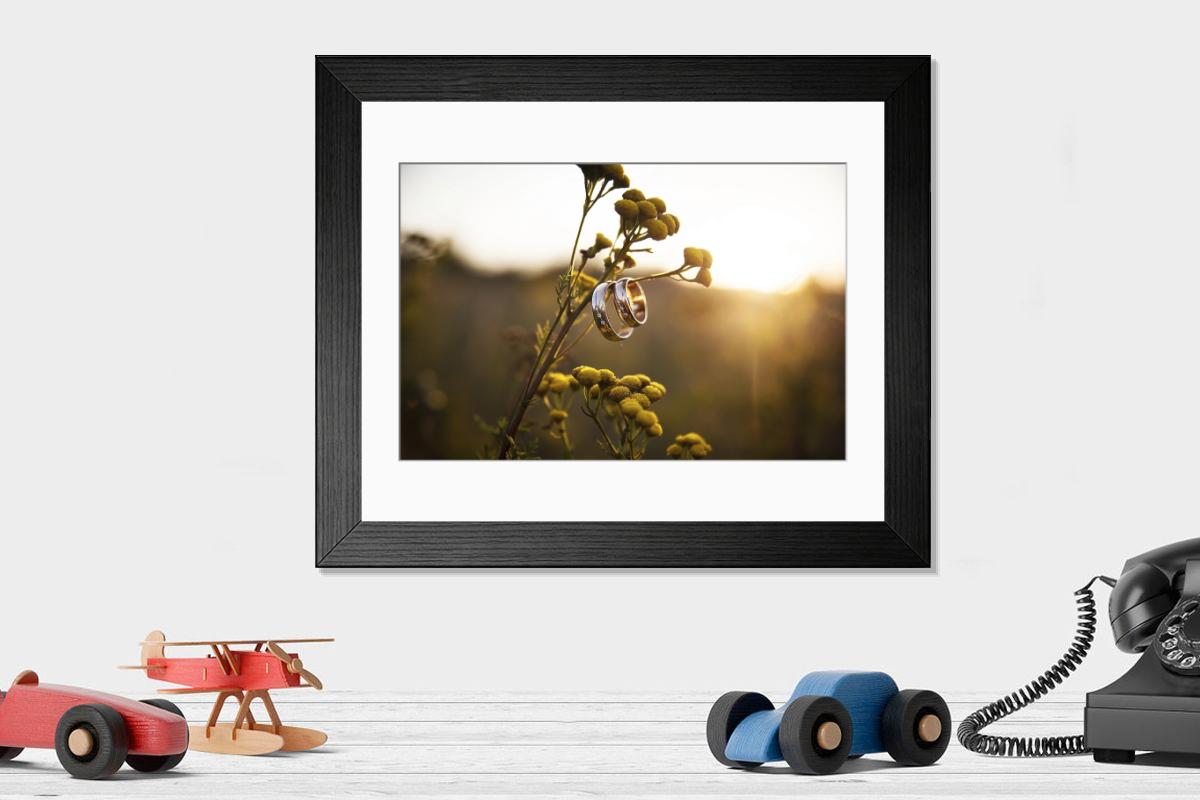 Shown hanging in a room: Modern 14"x12" (36x31cm)