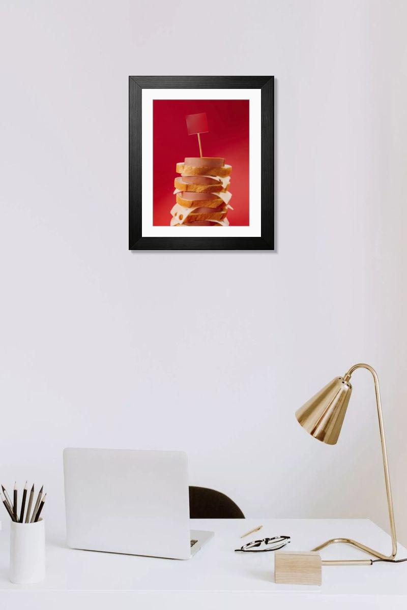 Shown hanging in a room: Modern 14"x12" (36x31cm)