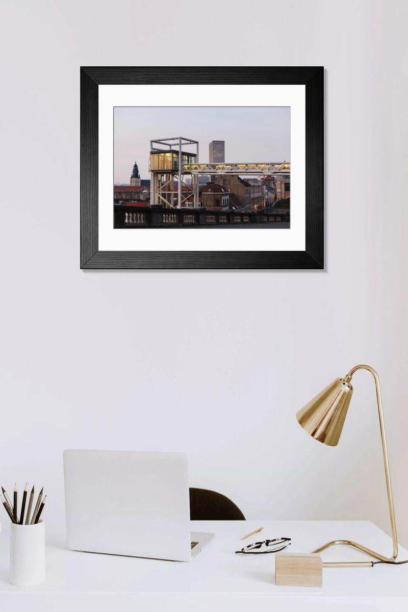 Shown hanging in a room: Modern 14"x12" (36x31cm)