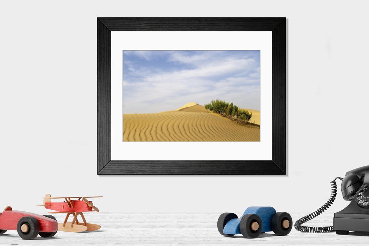 Shown hanging in a room: Modern 14"x12" (36x31cm)