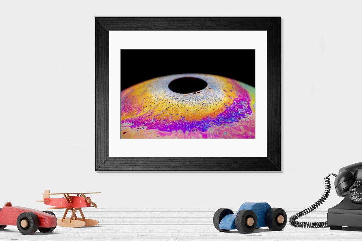 Shown hanging in a room: Modern 14"x12" (36x31cm)