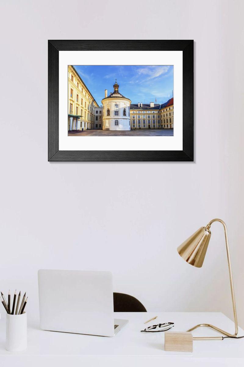Shown hanging in a room: Modern 14"x12" (36x31cm)