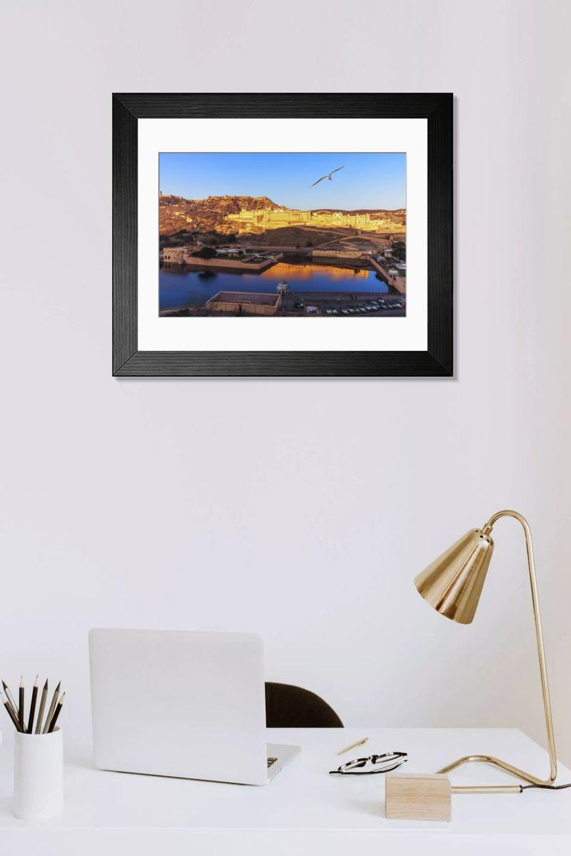 Shown hanging in a room: Modern 14"x12" (36x31cm)