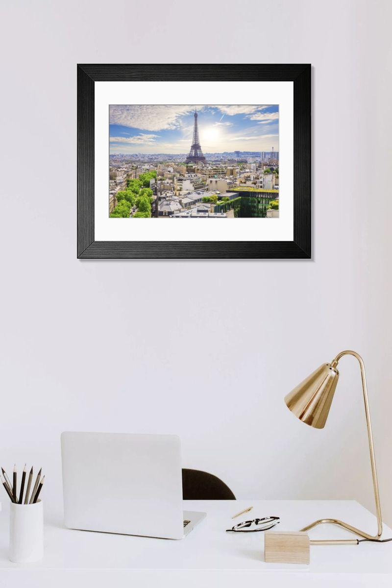 Shown hanging in a room: Modern 14"x12" (36x31cm)