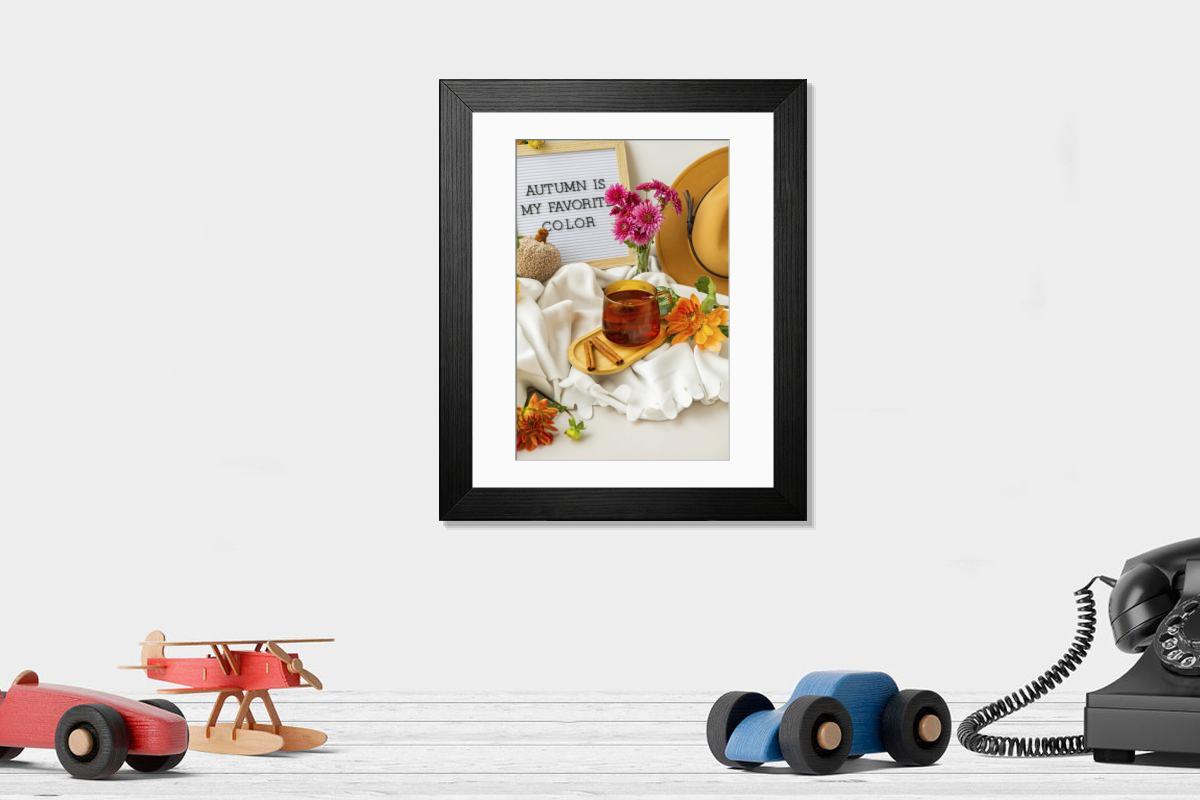 Shown hanging in a room: Modern 14"x12" (36x31cm)