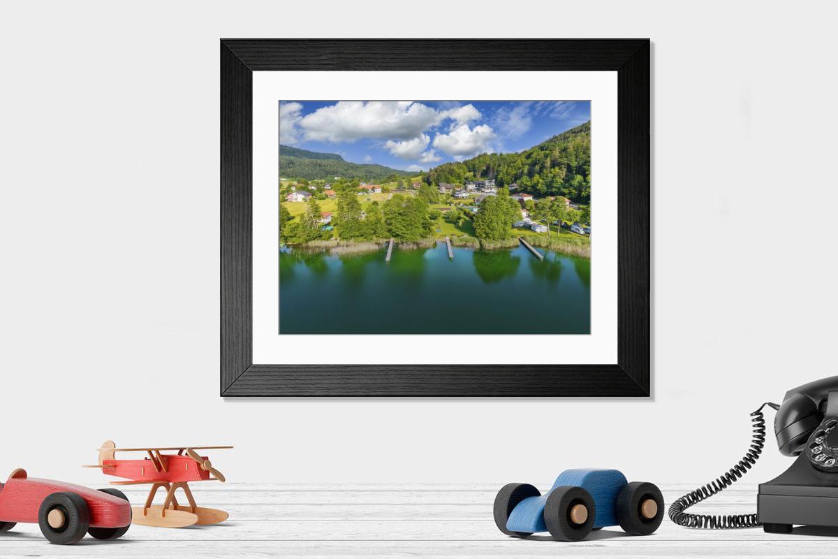 Shown hanging in a room: Modern 14"x12" (36x31cm)