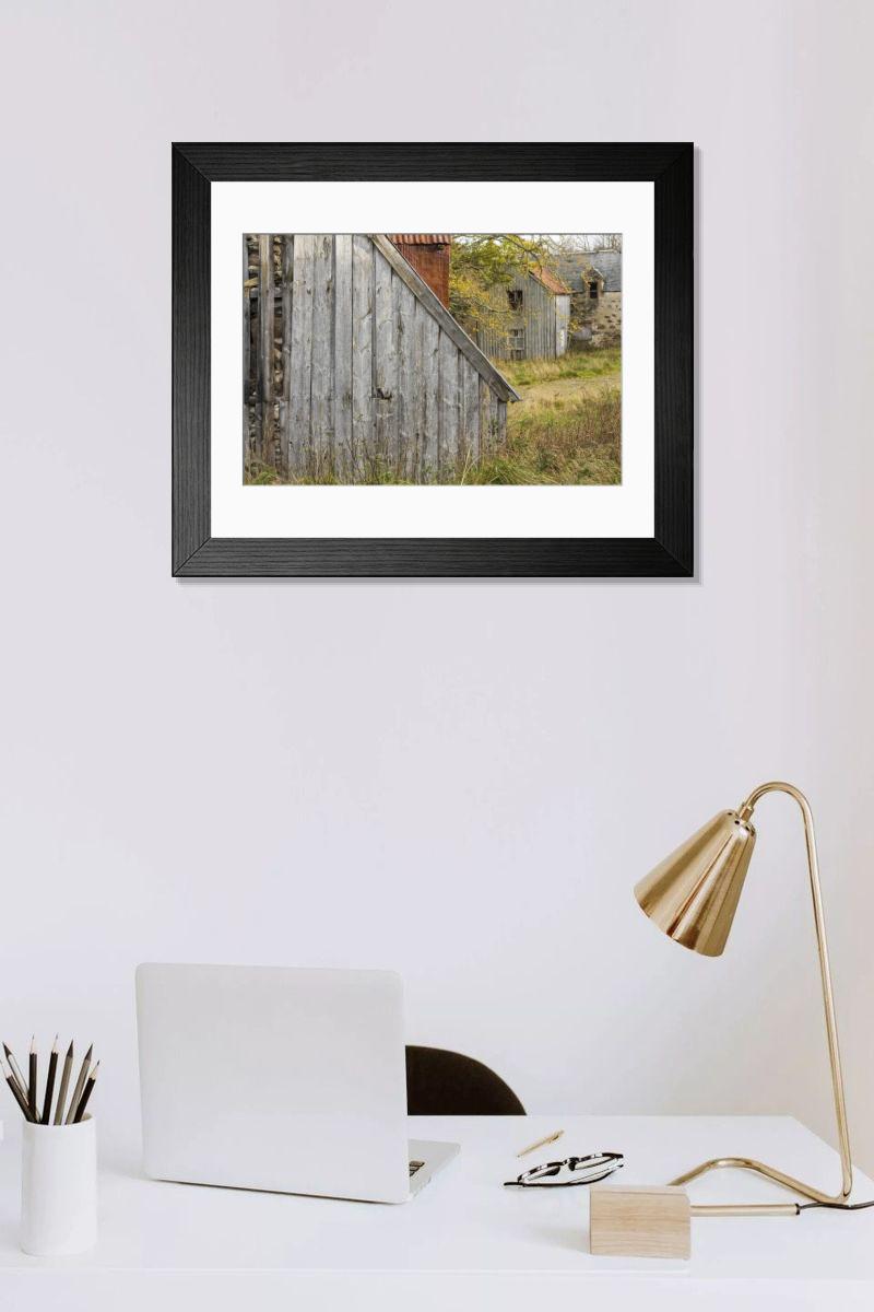 Shown hanging in a room: Modern 14"x12" (36x31cm)