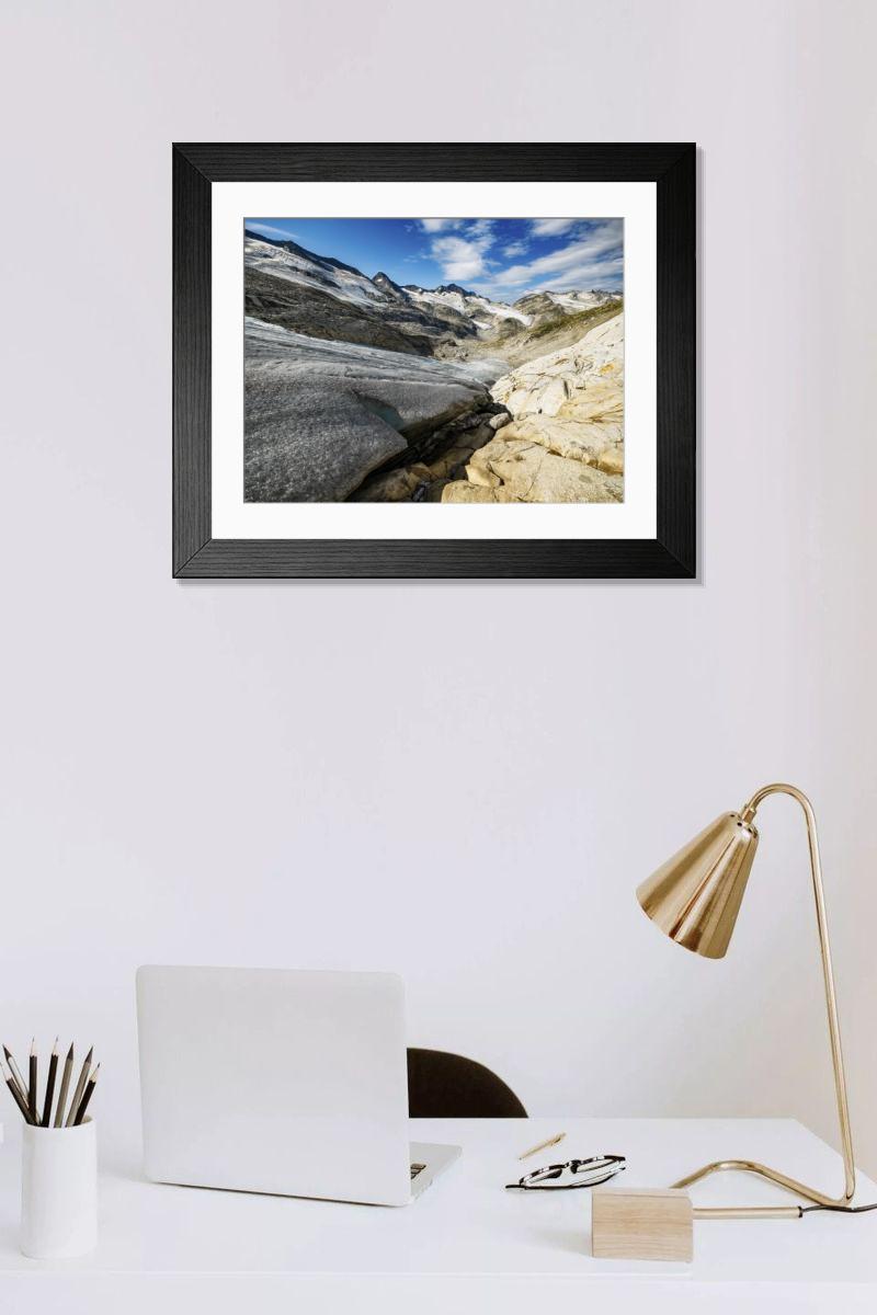 Shown hanging in a room: Modern 14"x12" (36x31cm)