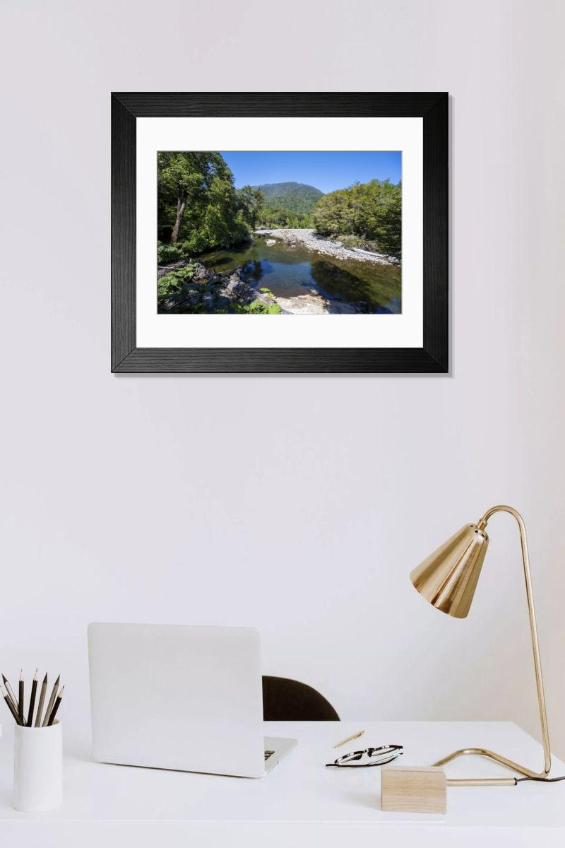 Shown hanging in a room: Modern 14"x12" (36x31cm)