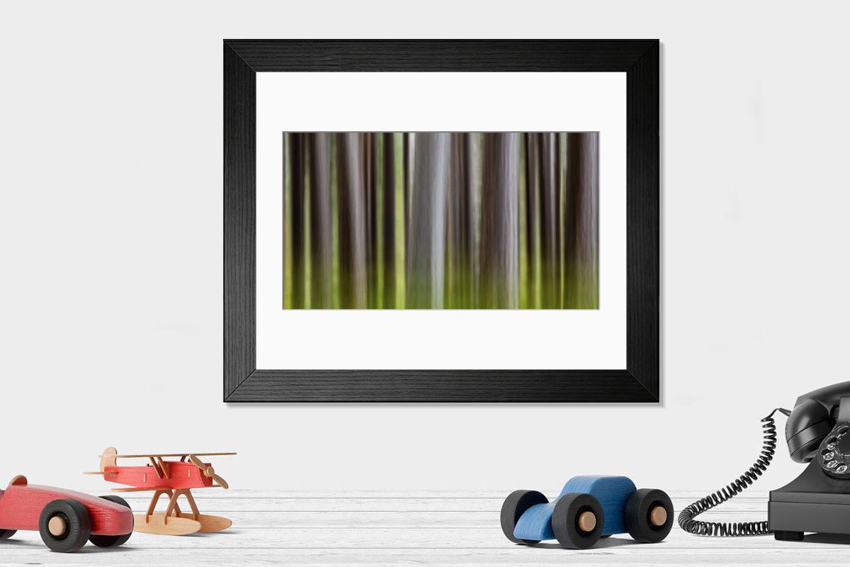 Shown hanging in a room: Modern 14"x12" (36x31cm)